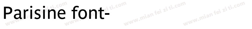Parisine font字体转换